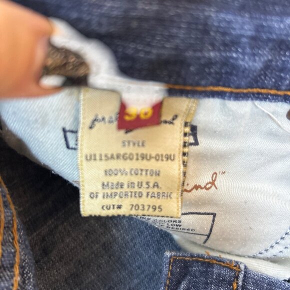 7 For All Mankind Dojo Women's Size 30 Flare Jeans Dark Wash Wide Leg 703795 - Picture 10 of 10